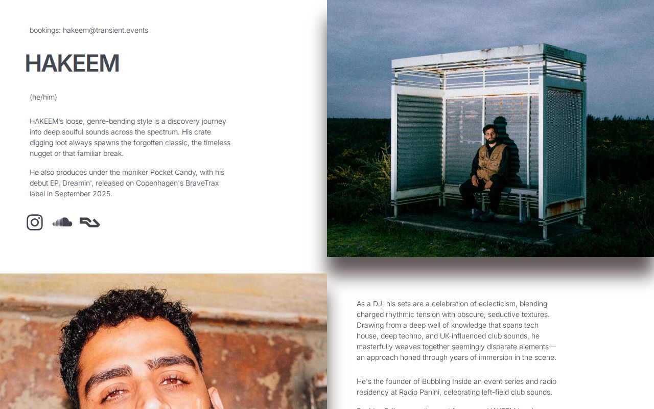 HAKEEM's press kit